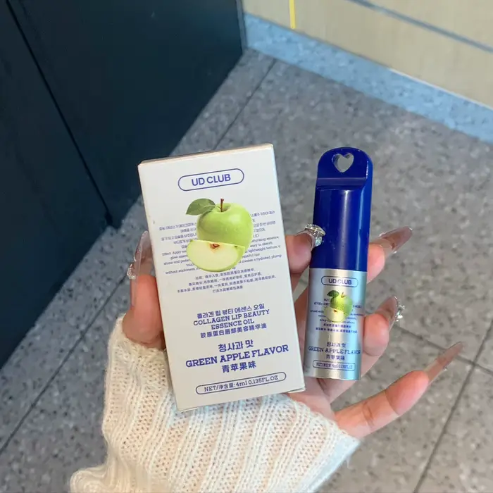 Huile Essentielle de Beauté pour les Lèvres au Collagène, Hydratante, Fraîche et Non Grasse, Protège