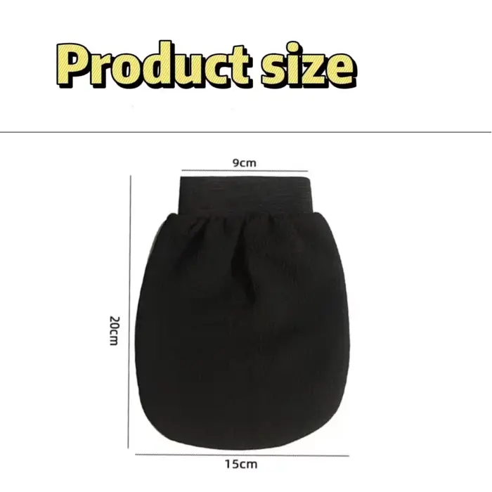 1 paire de gants de douche, adaptés au gommage du corps, à la kératine et au nettoyage en profondeur