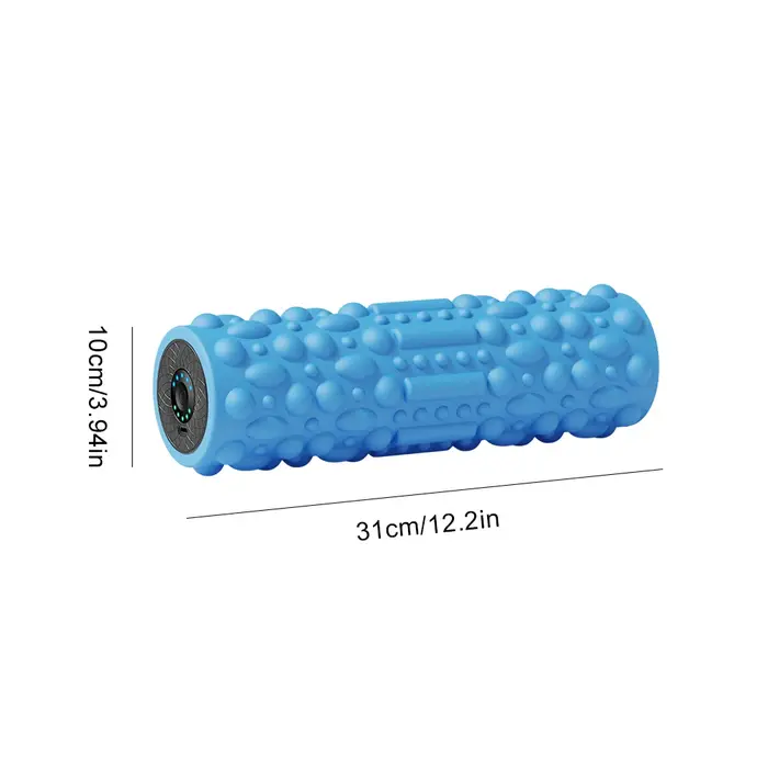 Rouleau de Massage électrique vibrant en mousse, colonne d'exercice Rechargeable pour Yoga, Pilates,