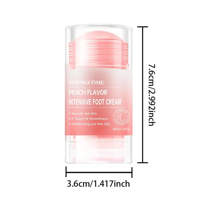 Stick déodorant intensif pour les pieds, parfum pêche, anti-transpiration, assainissant, élimine les