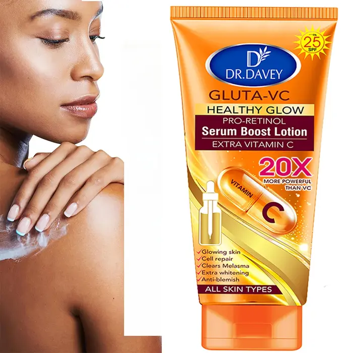300ml DR.DAVEY GLUTA-VC BODY LOTION Lotion pour le corps crème hydratante grande capacité parfum hyd
