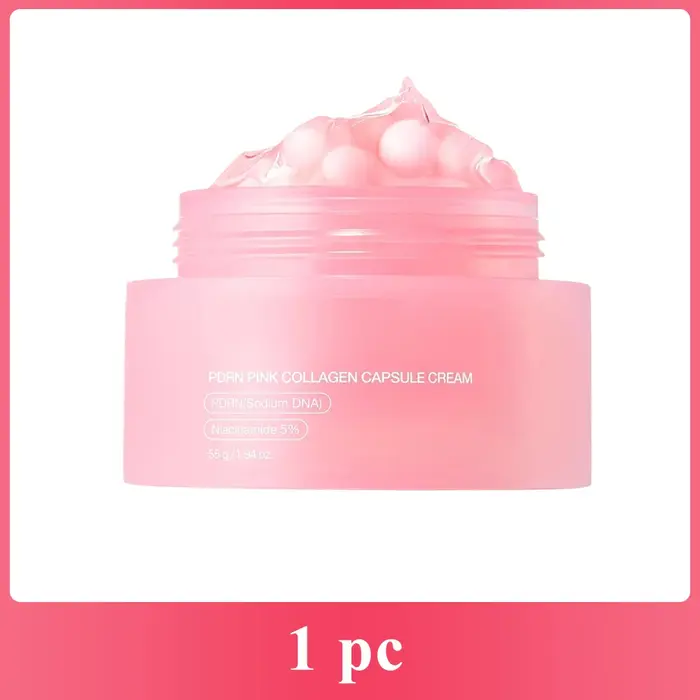 Crème en capsules de collagène rose infusée de nicotinamide, un produit hydratant pour le visage, ut