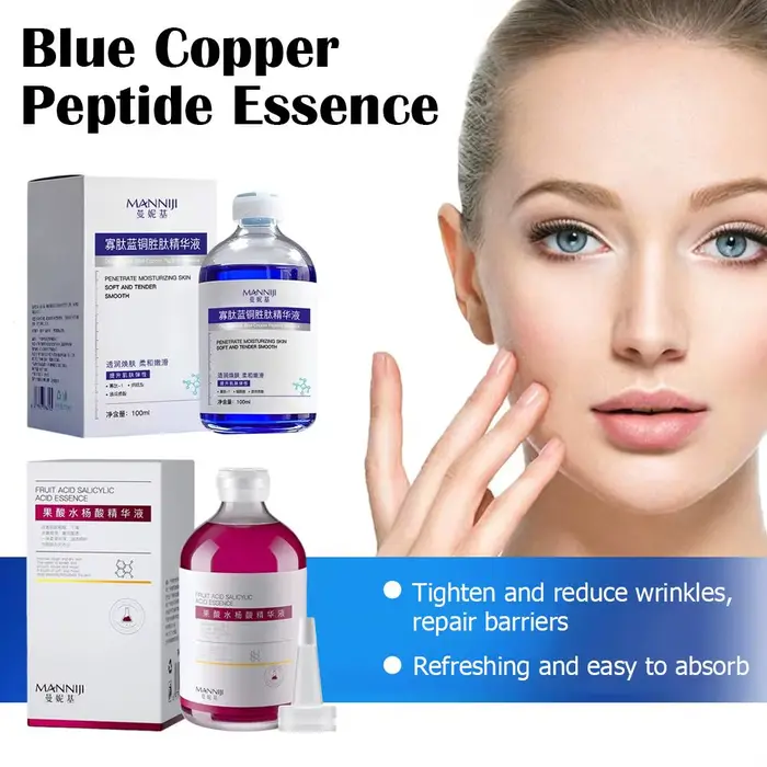 Essence raffermissante et hydratante au peptide de cuivre