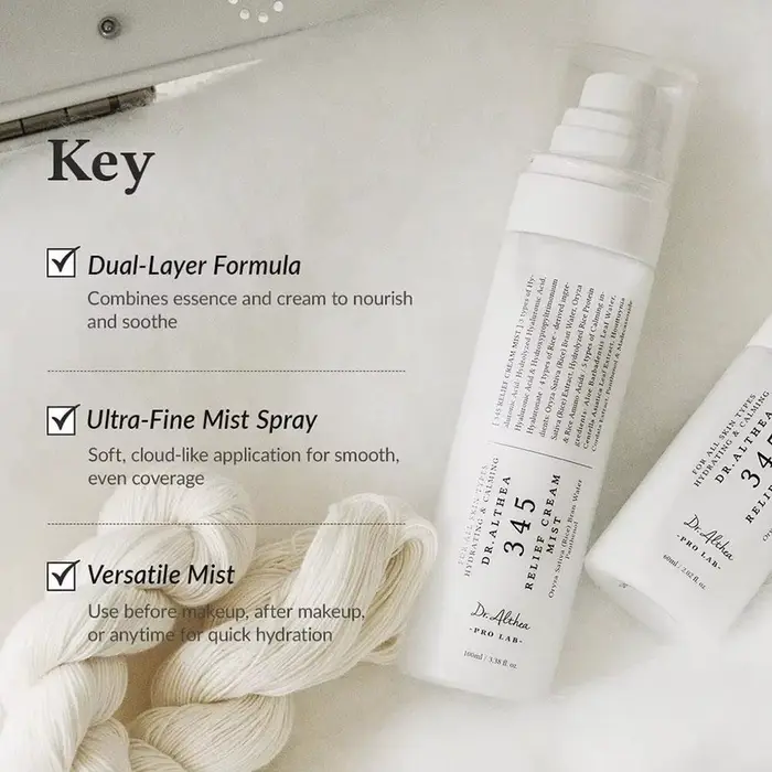 Dr.Althea 345 Crème Apaisante 60ML 100ML Antioxydante Resserre les Pores Sérum Léger Longue Durée Hydratant Lissant Essence Brume 147