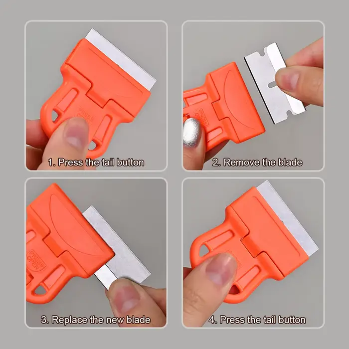 Grattoir pour Nail Art, tampon de manucure français avec grattoir, pelle de nettoyage amovible, auto