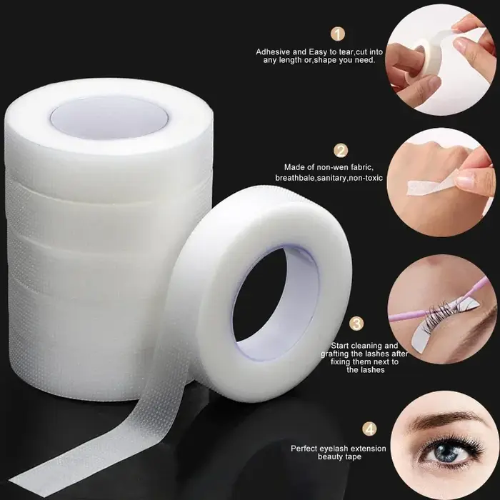 Ruban adhésif Transparent pour cils, 9m/10 mètres/rouleau, ruban adhésif respirant en tissu micropor