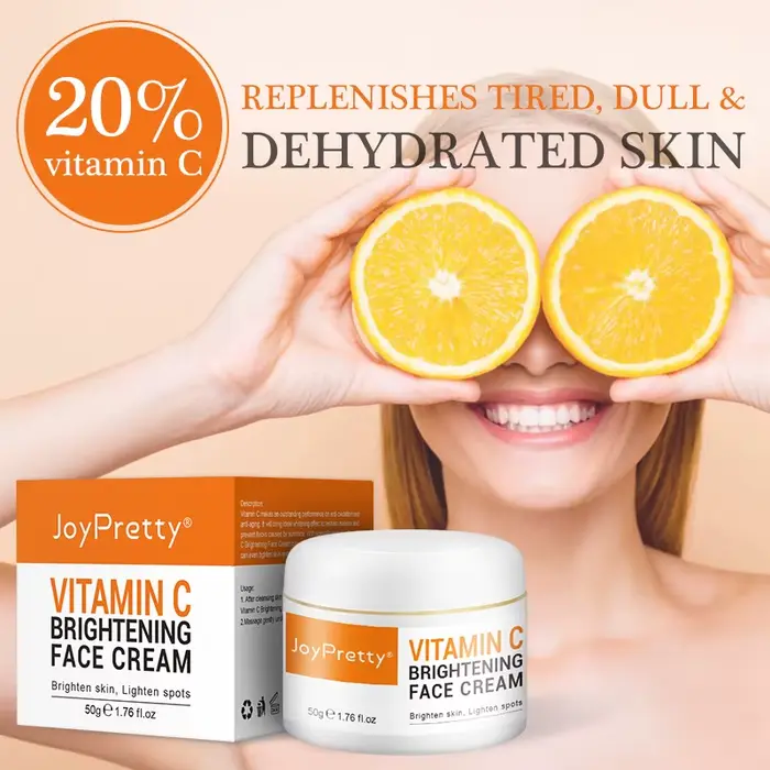 Crème éclaircissante pour le visage à la vitamine C