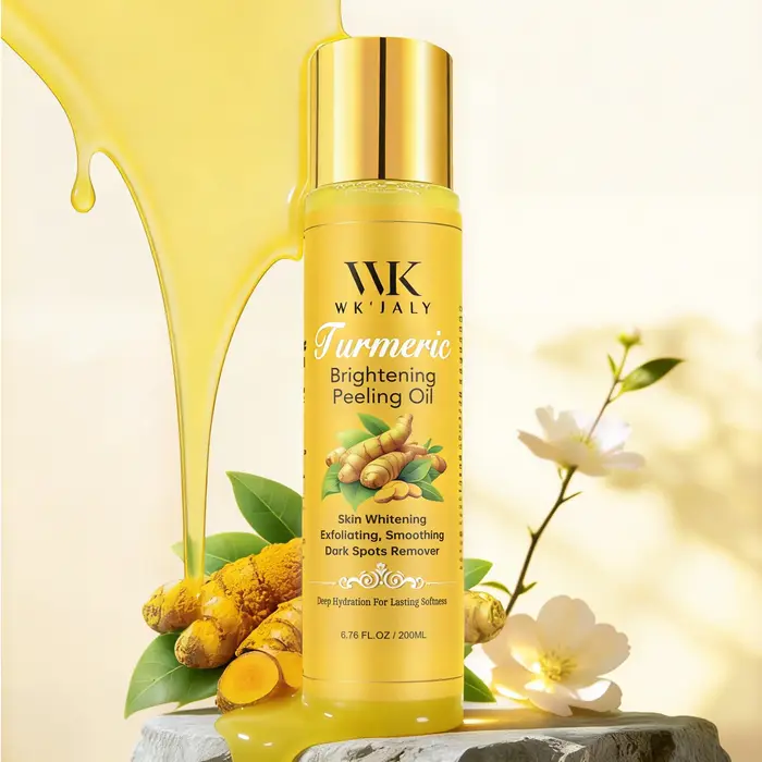 WK JALY Huile exfoliante jaune pour tous les tons de peau