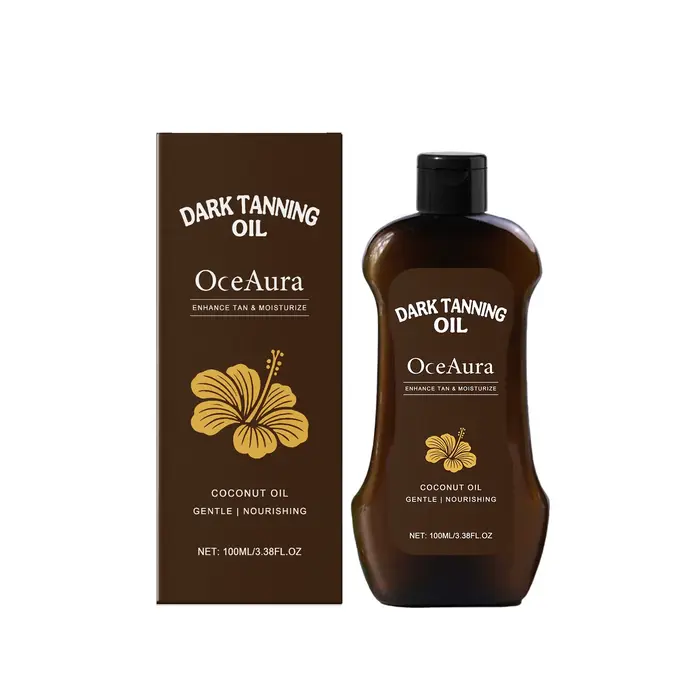 Huile de Bronzage Coco Effet Bronze Intense Naturel Longue Durée Imperméable Hydratante Lissante Pour Plage et Extérieur Auto-Bronzante