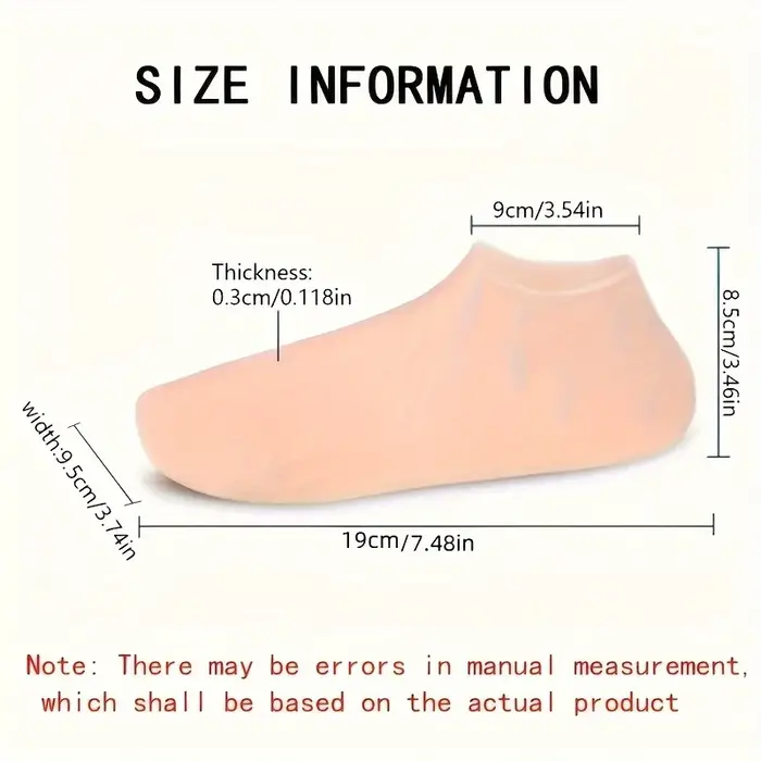 Chaussettes hydratantes en gel de silicone ultra doux pour pieds secs