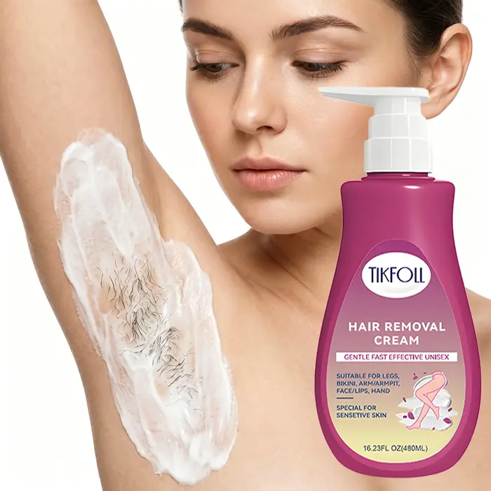 Crème dépilatoire 480ml à action rapide et douce pour hommes et femmes