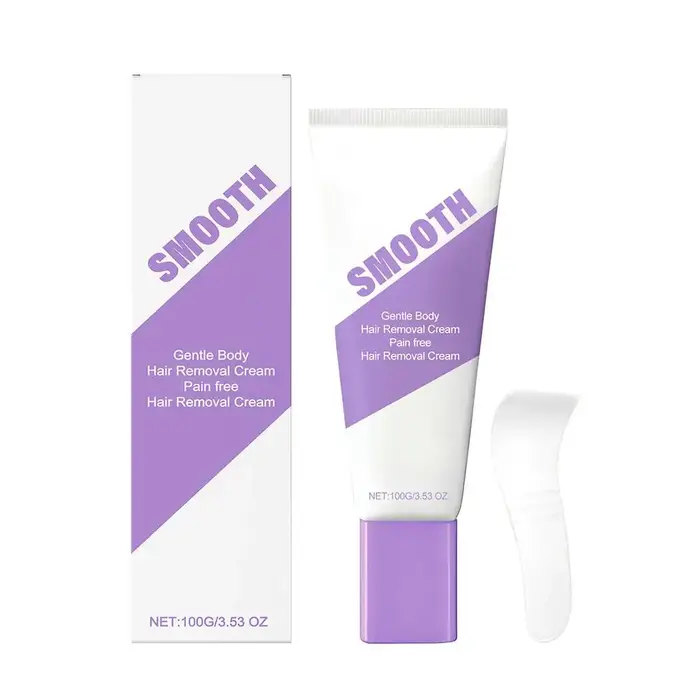 Kit de Crème Dépilatoire Douce et Apaisante pour le Corps, Sans Douleur, Délicate et Portable, pour 