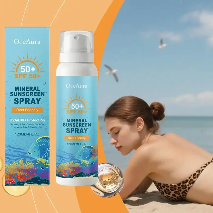 Spray solaire minéral premium SPF50+ respectueux des récifs 120ml