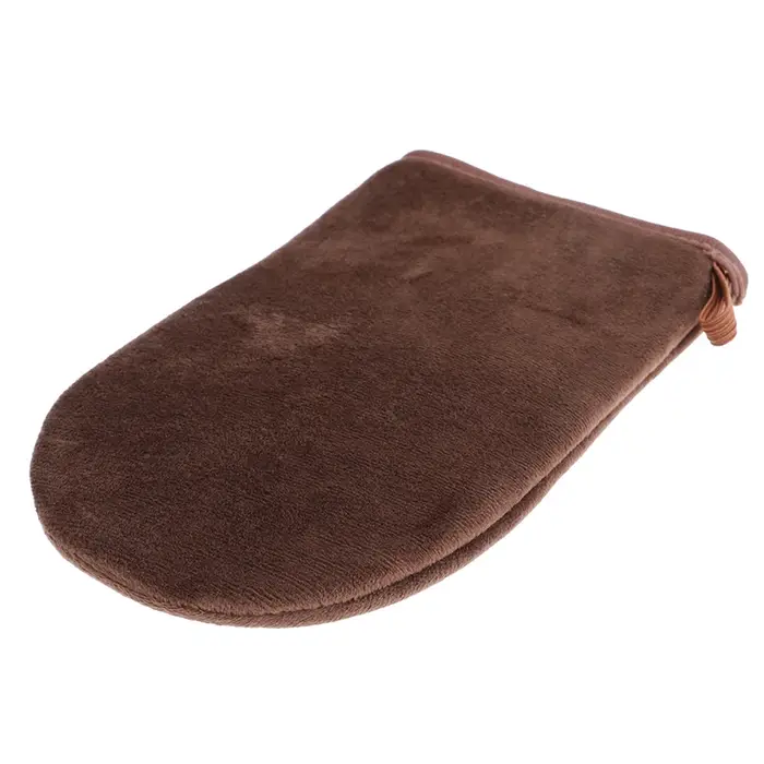 Applicateur réutilisable marron gants de bronzage crème Lotion Mousse gant de nettoyage du corps