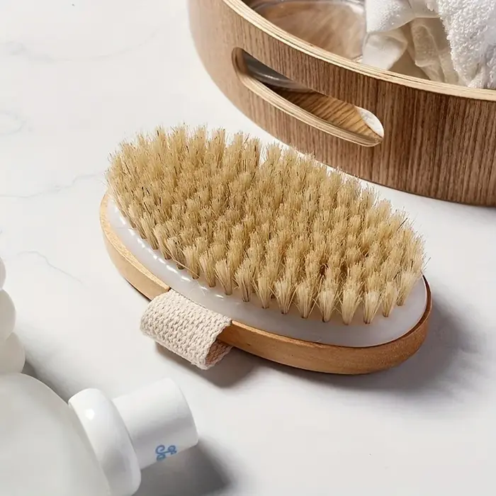 Brosse pour le corps sec à poils naturels
