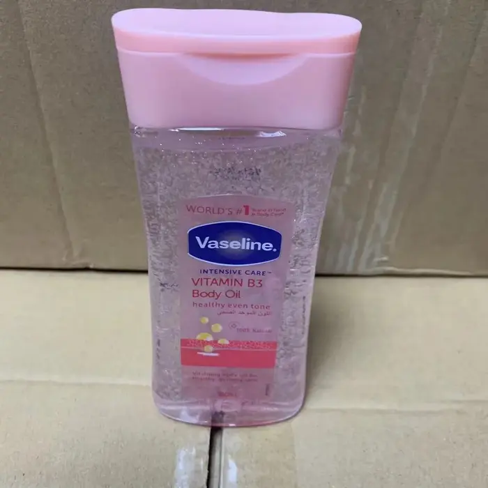 Huile Corporelle Éclatante au Cacao Vaseline 200ml – Soin Hydratant Longue Durée