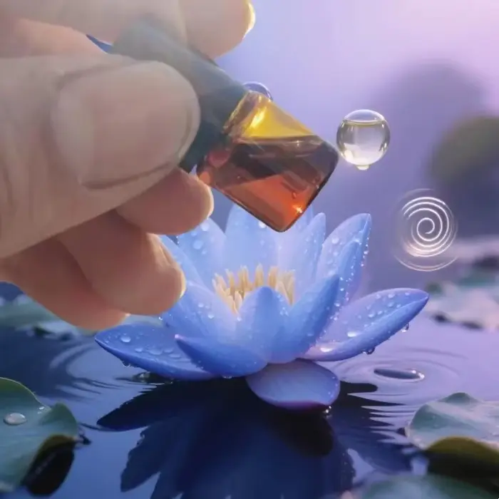 Huile de Lotus Bleu 100 % Bio | Qualité supérieure | Pour les soins de la peau, le soulagement d