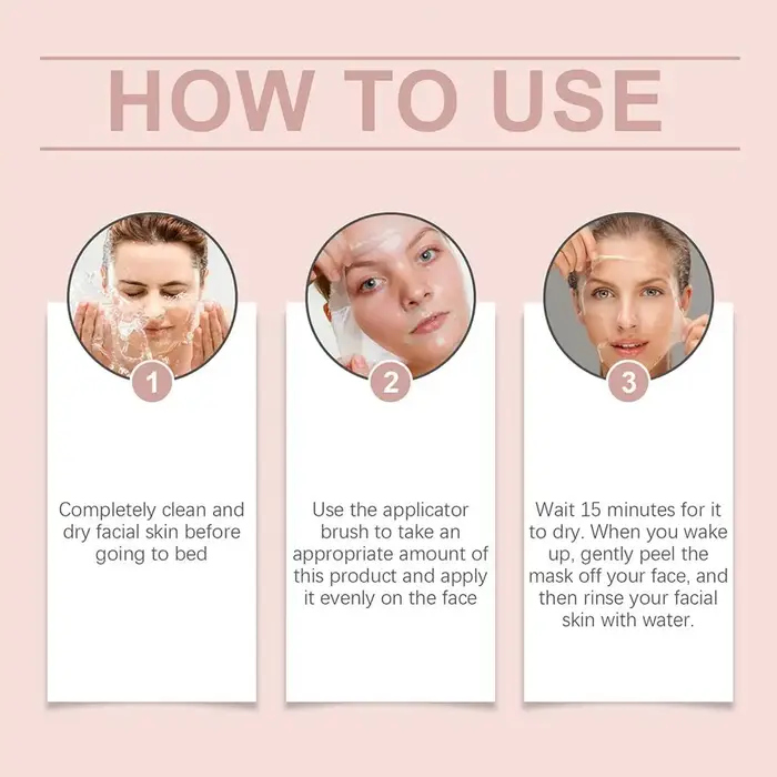 Masque Peel Off au collagène pour le visage