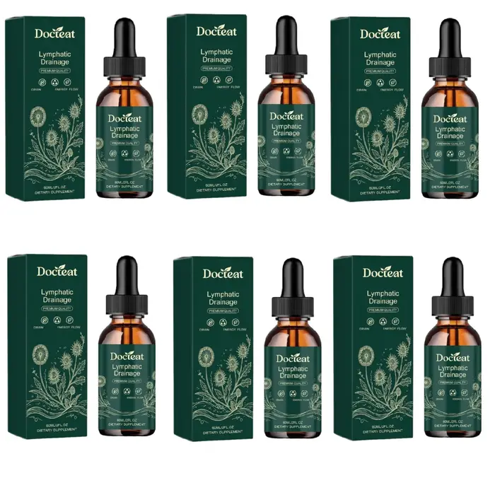 Gouttes de soutien lymphatique à base de plantes pures et avancées avec chardon-Marie et racine de pissenlit pour la