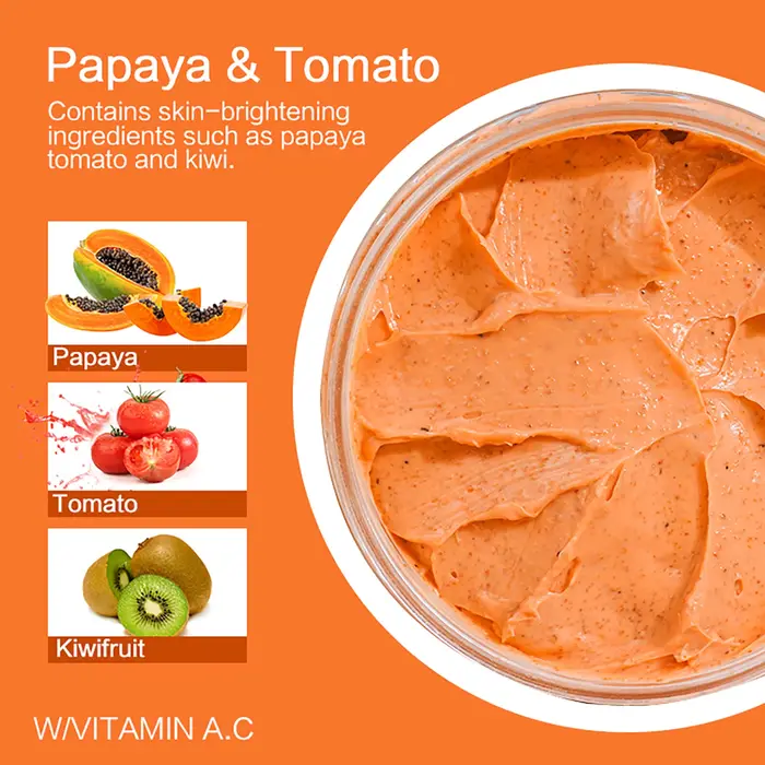 Gommage combiné papaye et tomate