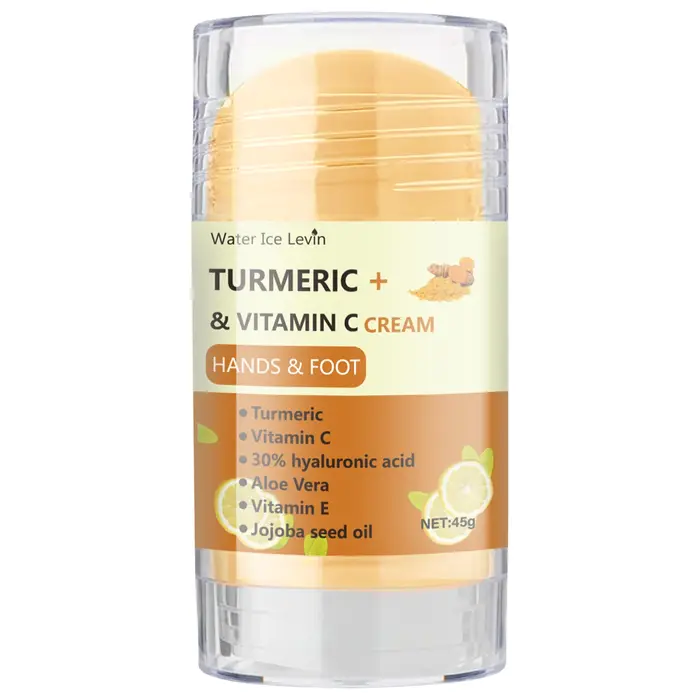Crème Mains et Pieds au Curcuma et Vitamine C 45g avec Acide Hyaluronique