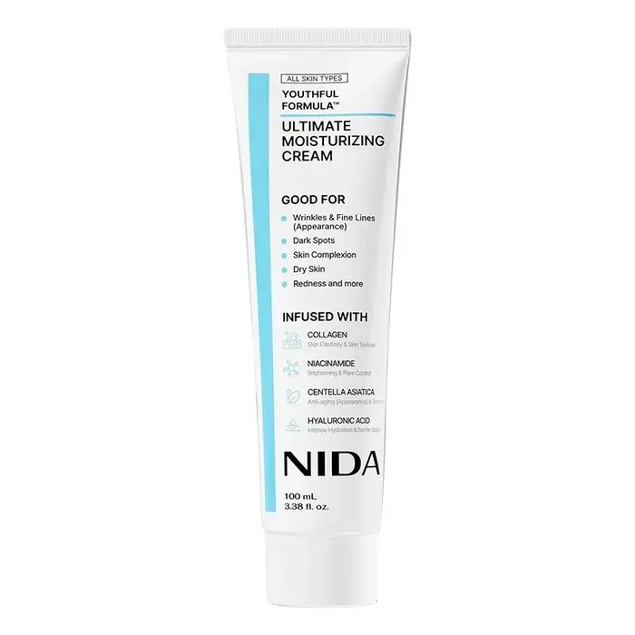 100mL crème hydratante ultime formule jeune collagène Niacinamide Centella Asiatica acide hyaluroniq