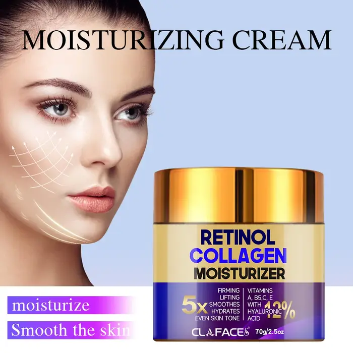CLAFACES Rétinol crème hydratante pour le visage répare la peau endommagée nourrir en profondeur