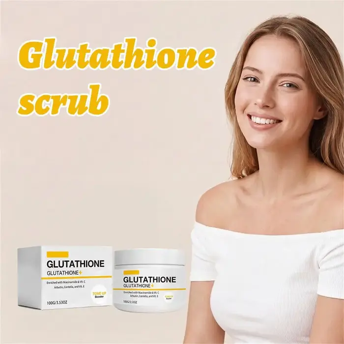 Gommage corporel au glutathion et au sel marin