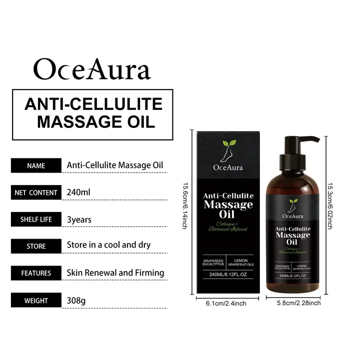 Huile de massage anti-cellulite 240 ml