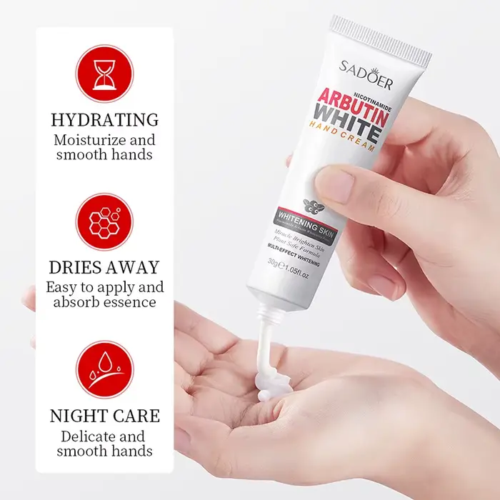 Crème pour les mains à l'arbutine et à la nicotinamide