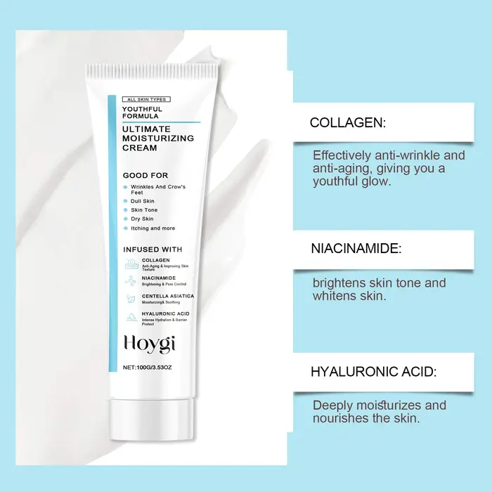 Centella crème hydratante acide hyaluronique