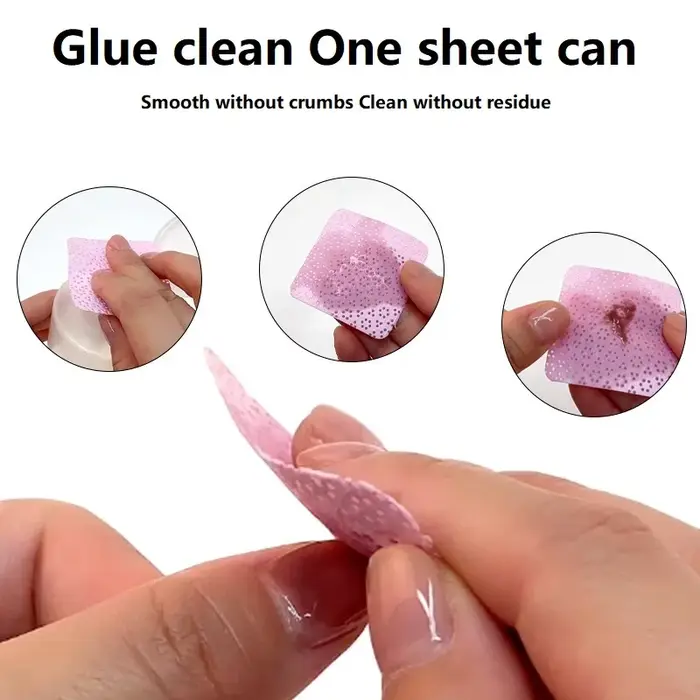 Lingettes pour ongles non pelucheuses, 300 pièces, équipement pour ongles, tampons en coton, serviet