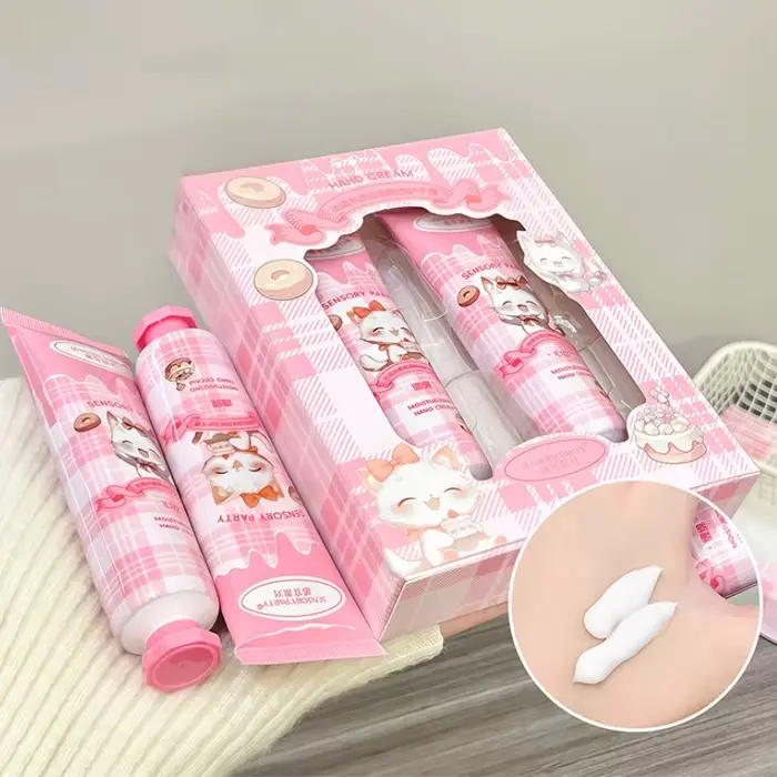 Ensemble de 2 crèmes pour les mains parfumées à la cannelle et à la rose - Soin hydratant longue dur