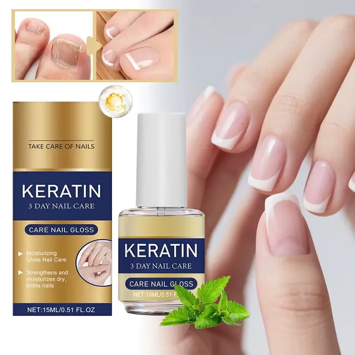 Huile de soin des ongles à la kératine 3 jours (1/3/5 pièces) – Traitement hydratant et brillant