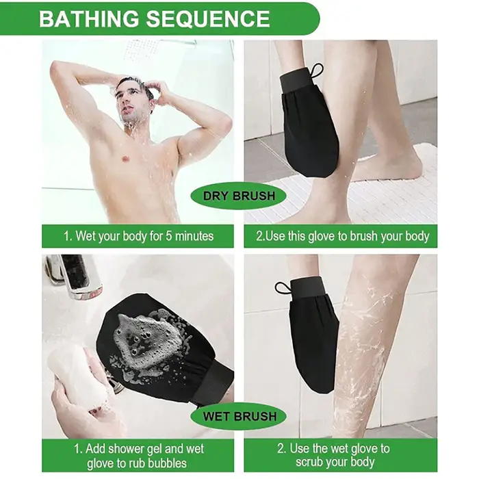 Gant exfoliant de douche marocain