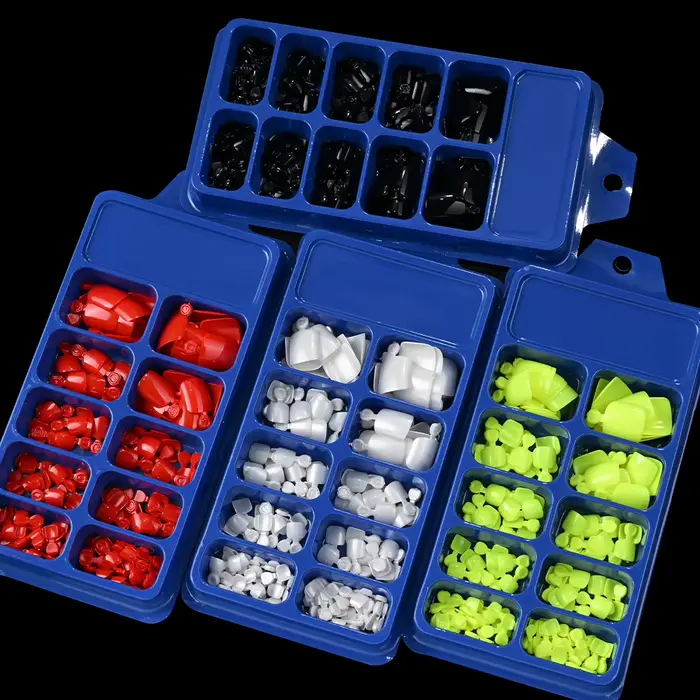 120 pièces noir brillant presse sur les ongles courts carrés couverture complète faux ongles conseil