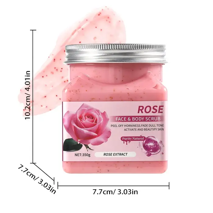 Gommage exfoliant corporel 350g pour peaux mortes et kératose Pilaris, gommage au café nettoyant en 