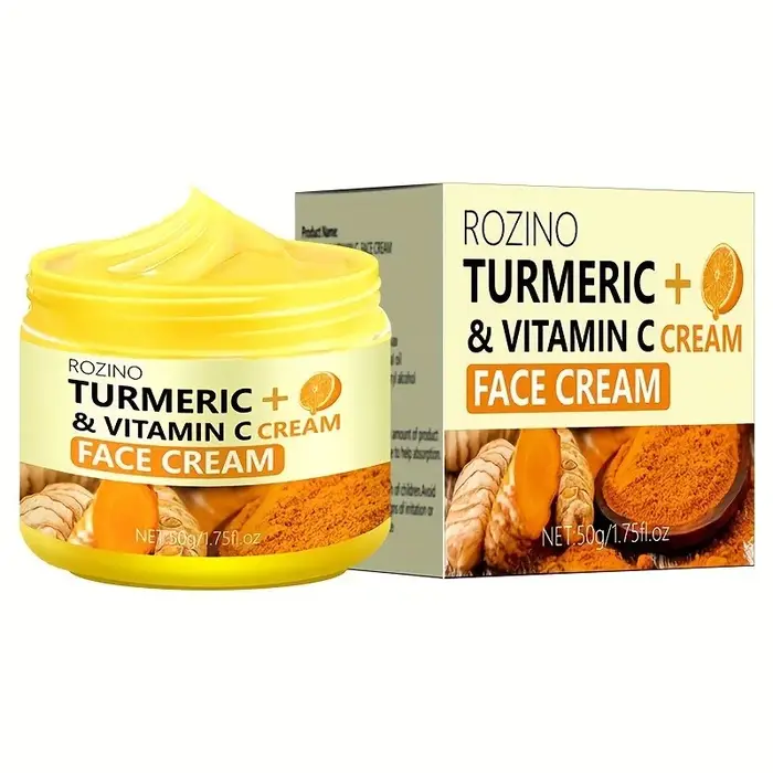 La crème pour le visage au curcuma VC hydrate en profondeur et dessaligne la peau qui fuit la peau f