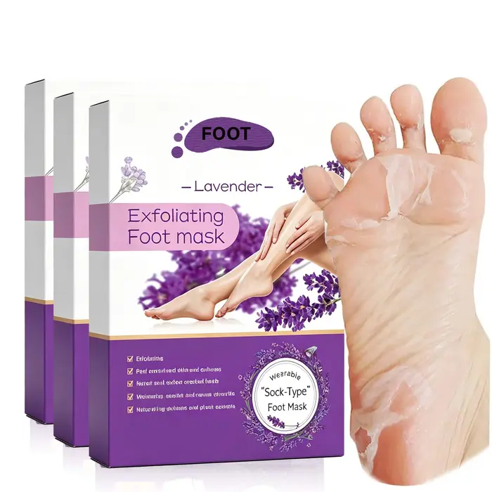 Chaussettes exfoliantes pour les pieds