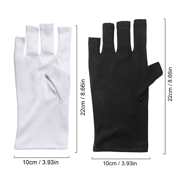 Gants Anti UV en Gel, gants de Protection professionnels pour manucure, protège les mains, Nail Art,