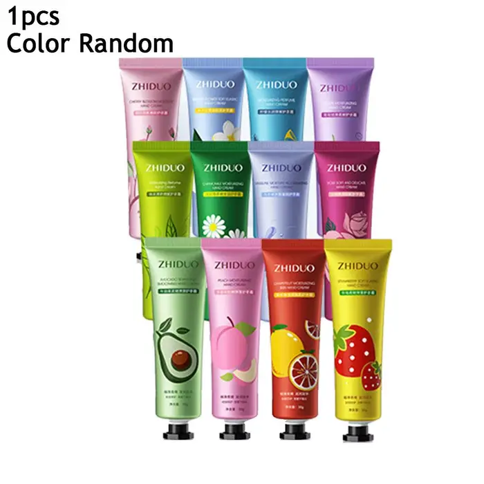 Crème pour les mains avec parfum de fleurs, essence de plantes anti-gerçure, soin hydratant pour les
