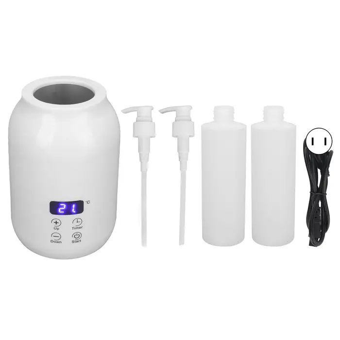 Chauffe-huile de massage avec affichage LED, bouteille unique, contrôle tactile de la température, h