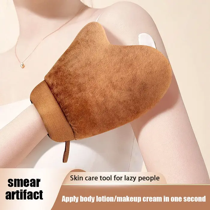 1 pièce Gant applicateur auto-bronzant réutilisable marron noir pour crème
