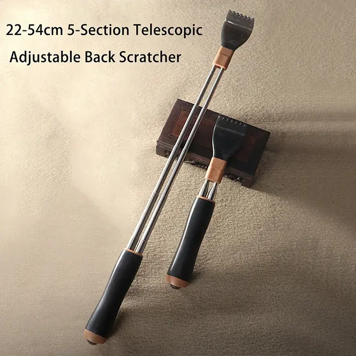 Gratte-dos télescopique Portable rétractable en acier inoxydable