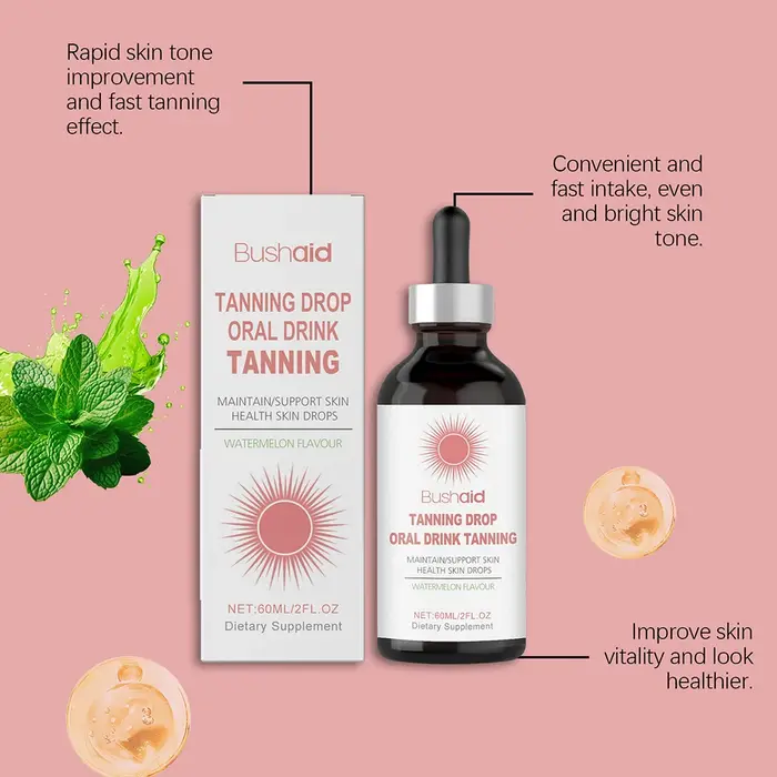 Gouttes de bronzage sans soleil bucco-dentaires