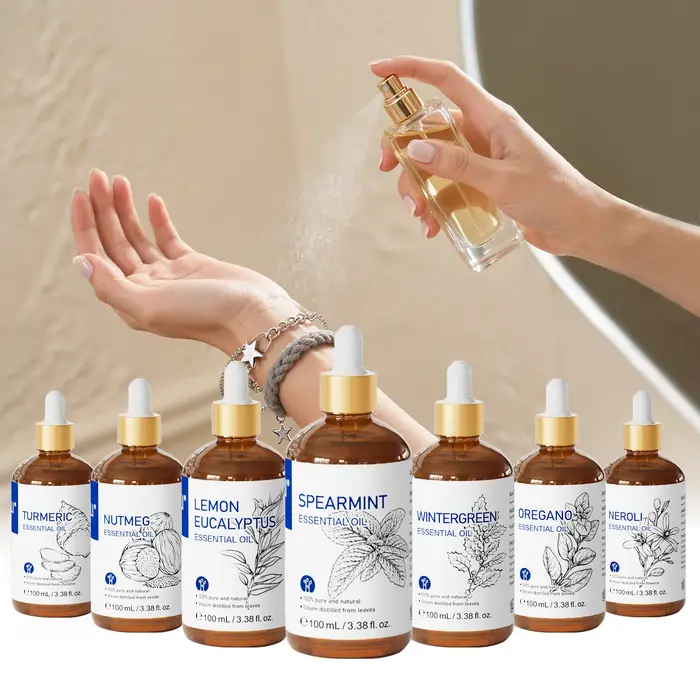 HIQILI 100ML huile essentielle de menthe verte aromathérapie naturelle citronnelle