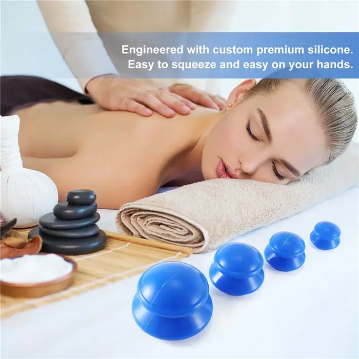 Vacuum canettes Massage Silicone ventouses absorbeur d'humidité Ventouse Anti Cellulite physiothérapie dispositif de