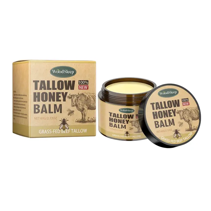 Baume au miel de Tallow de boeuf, crème hydratante pour le visage, Lotion pour le corps, estompe les