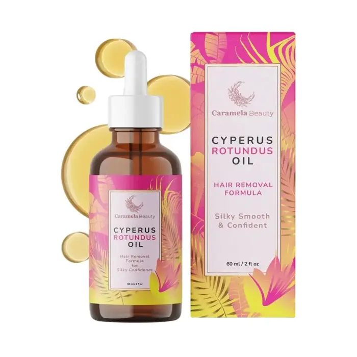 Huile de Cyperus Rotundus 60 ml - Formule douce pour les soins après épilation, répare la barrière c