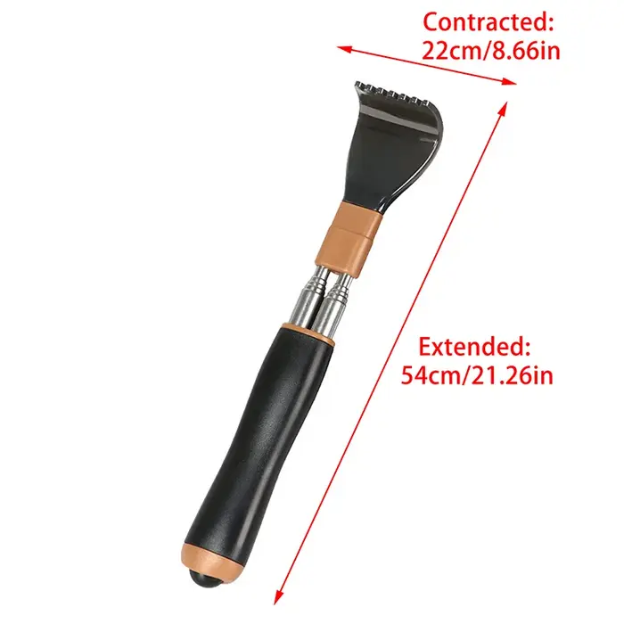 Gratte-dos télescopique Portable rétractable en acier inoxydable